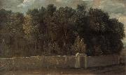 Study of a Park,Surrounded by Walls Francois Desportes
